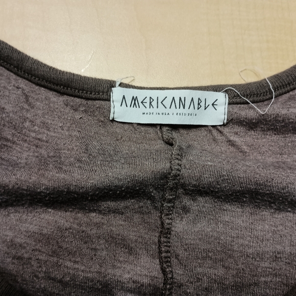 American Able Distressed Long Sleeve Shirt Size Small - Picture 10 of 10